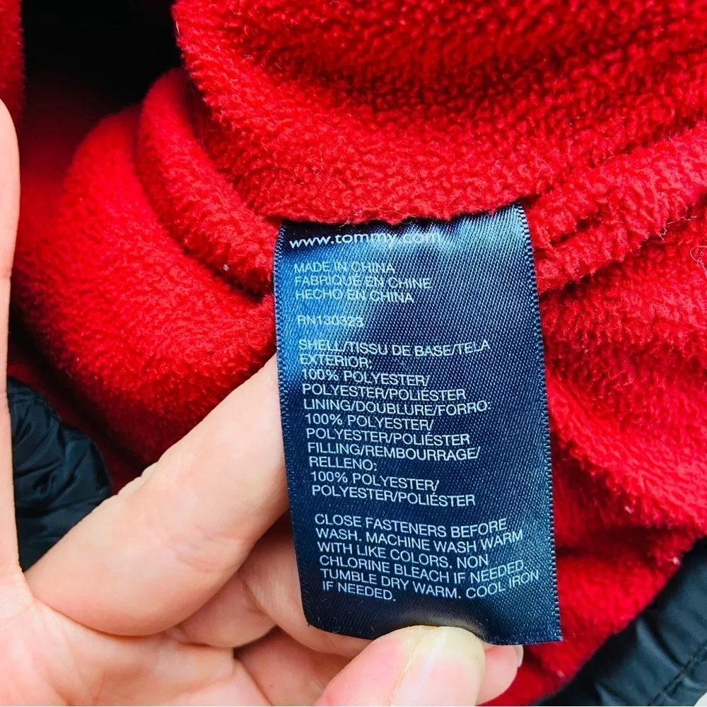 Tommy Hilfiger Kids Puffer Jacket with Red, White, and Blue HILFIGER Accents 7